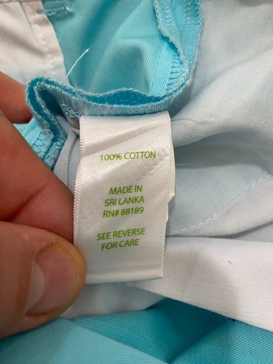 Lilly Pulitzer Aqua Cotton Shorts Size 4 Classic Preppy Summer Casual - Picture 6 of 7